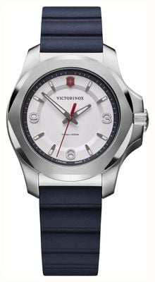 Victorinox I.N.O.X. V Quartz (37mm) White Dial / Dark Blue Rubber Strap 241919