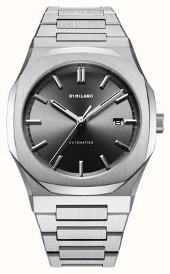 D1 Milano Automatico Classic (41.5mm) Black Sunray Dial / Stainless Steel Bracelet ATBJ10