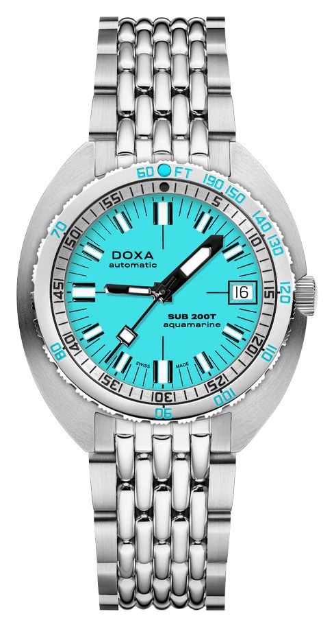 DOXA 804.10.241.10 SUB 200T Aquamarine (39mm) Light Blue Watch