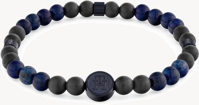 Tommy Hilfiger Men's TH85 Blue Beaded Bracelet 2790626