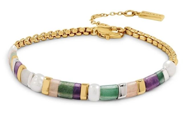 Radley Jewellery RYJ3602S Beaded Gold Plated with Pink and