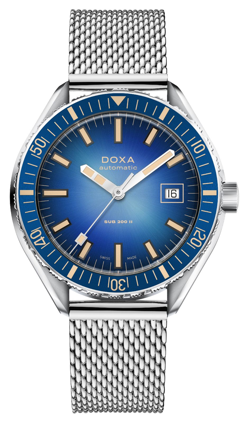 DOXA 795.10.201.10 SUB 200 II Caribbean (44mm) Blue Gradient Watch