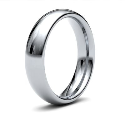 James Moore Wedding Rings | Palladium | 5mm | Heavy | Traditional Court | AG_5GHC-PD