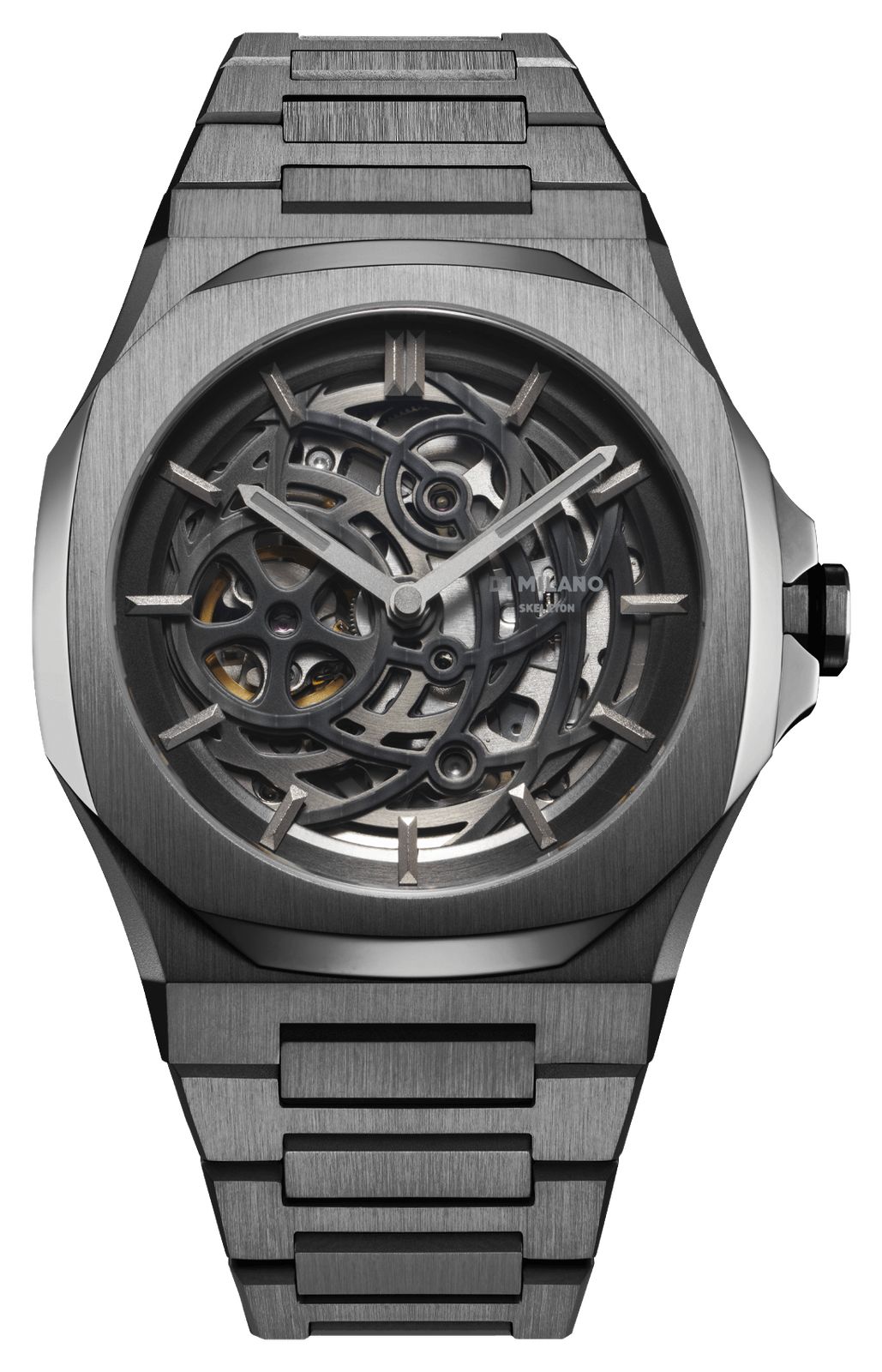 D1 Milano SKBJ11 Mechanical Gun Metal (41.5mm) Black Watch