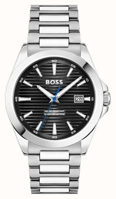 BOSS Men's Strike Black Dial / Stainless Steel Bracelet 1514170