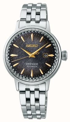 Seiko Presage Cocktail Time - Star Bar Compact Style (30.3mm) Grey Dial / Stainless Steel Bracelet SRE015J1