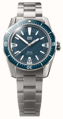 HTD Aquatìc SpaceBoy Automatic Skindiver (39mm) Marina Blue Dial / 323 Stainless Steel Bracelet Watch AQUATIC-SPACEBOY-BLUE