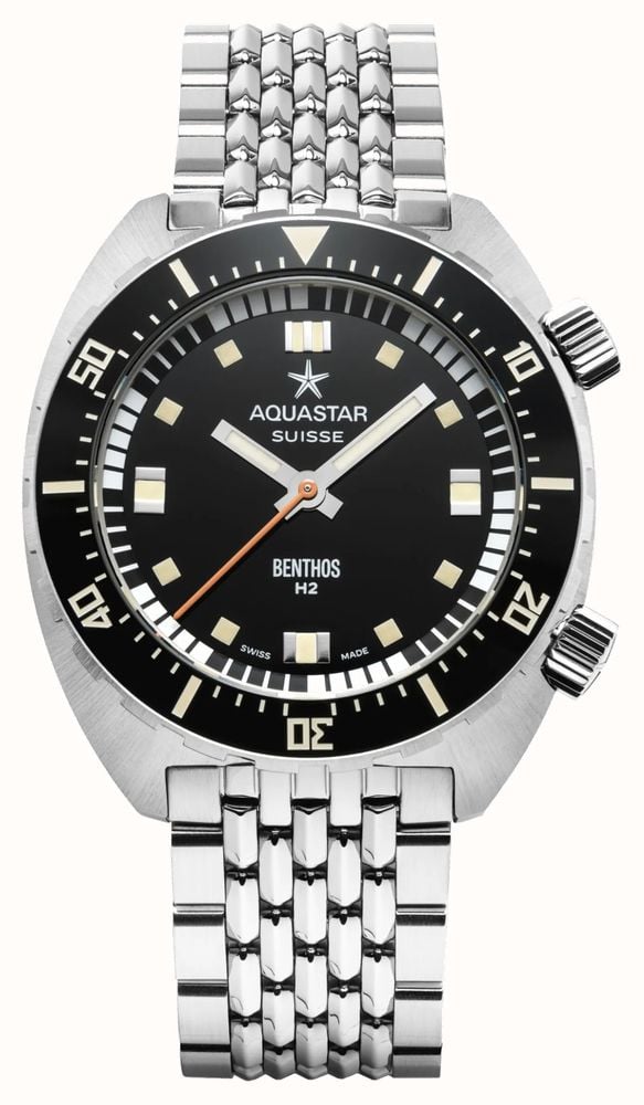 Aquastar BENTHOS-H2-BLACK BRACELET