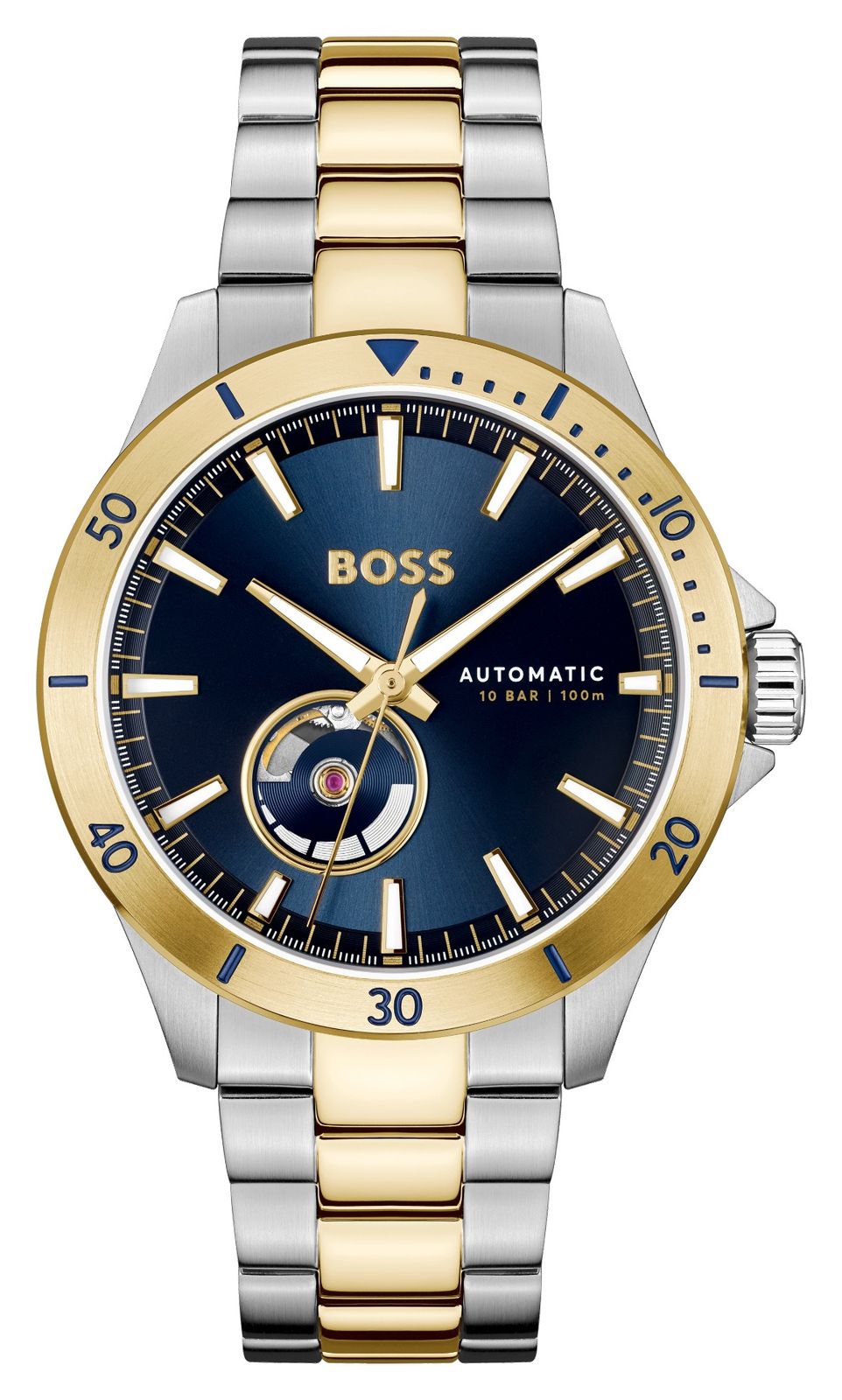 BOSS 1514201 Men's Troper Automatic (42mm) Blue Dial / Two- Watch