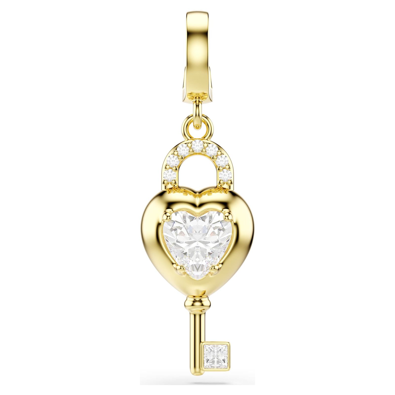 Swarovski 5742959 Idyllia Charm - Crystal-Set Heart Lock & Jewellery