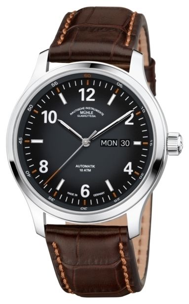 Mühle Glashütte M1-43-26-LB Men’s Lunova Automatic Day/ Watch