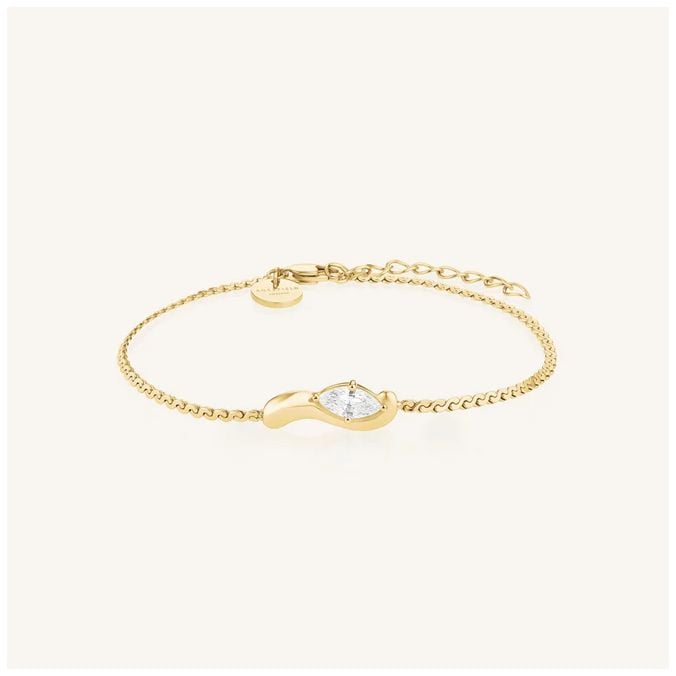 Rosefield Jewellery JBWSG-J1304 Marquise Wave Soft Gold
