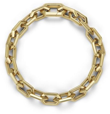 Olivia Burton Honeycomb Geo Gold Plated Chain Link Bracelet 24100611