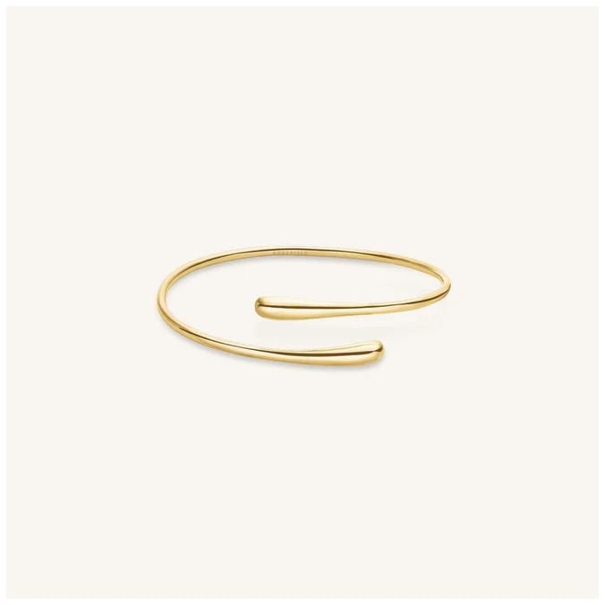 Rosefield Jewellery JBCBG-J1047 ContrariÃ© Cuff Bangle Gold