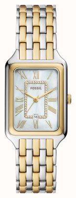 Fossil Raquel (26mm) Mother-of-Pearl Dial / Two-Tone Stainless Steel Bracelet ES5305