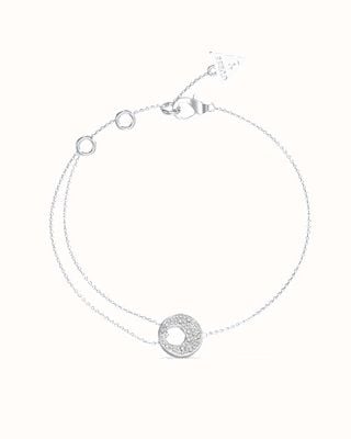 Guess Blooming Summer Ladies Silver Bracelet UBB05224RHL