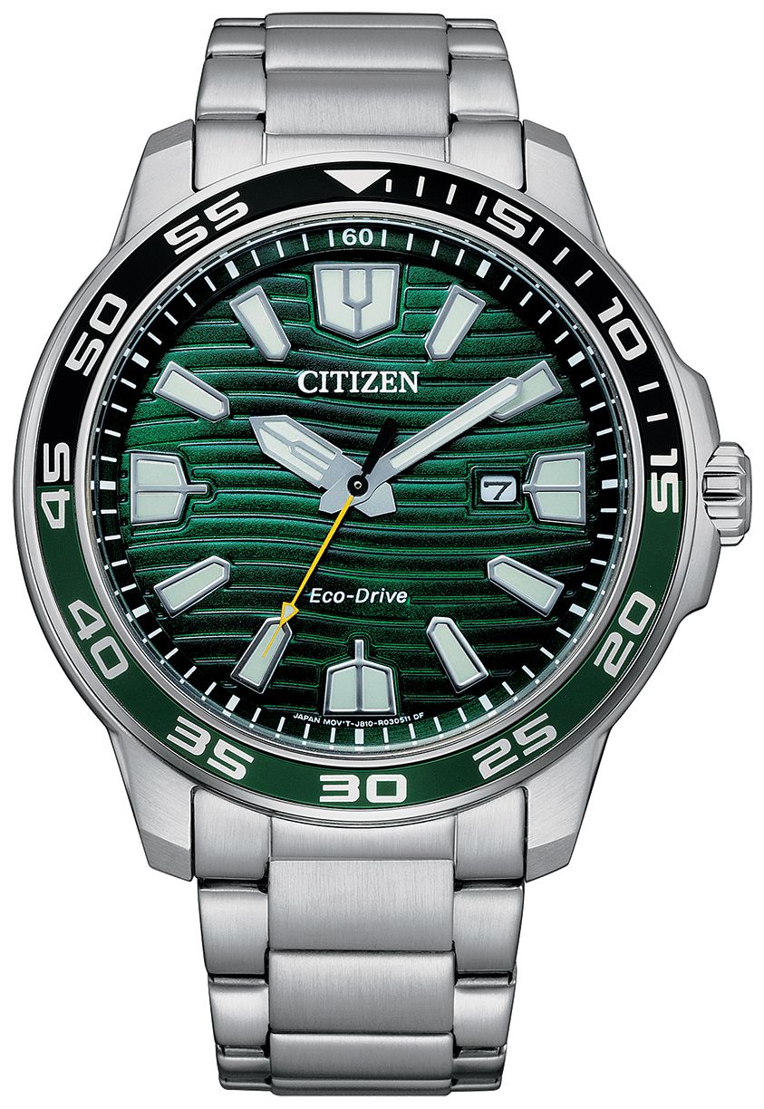 Citizen AW1526-89X Men’s Eco Drive Green Dial Sports Watch