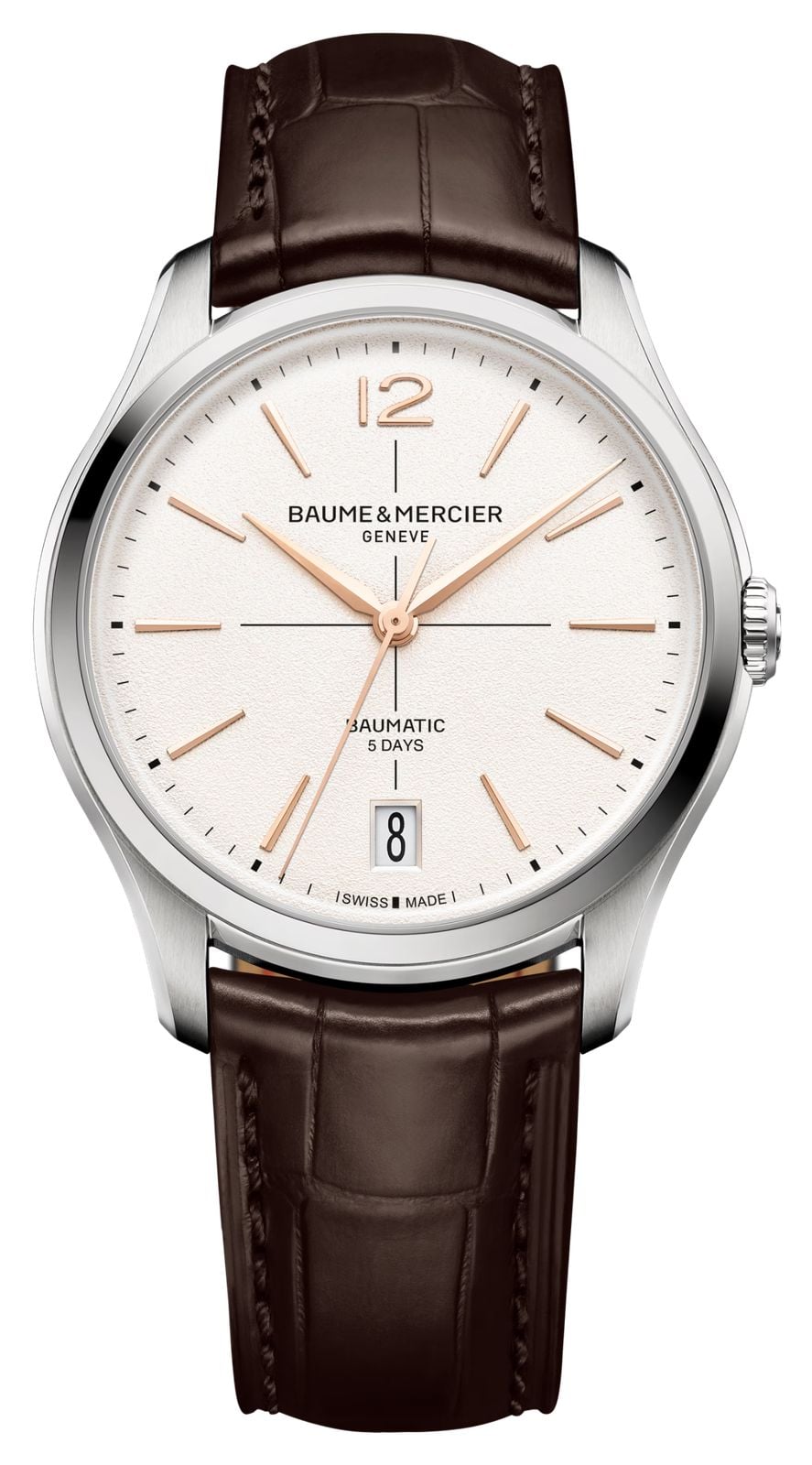 Baume & Mercier 10773 Clifton Baumatic (39mm) Off-White Watch