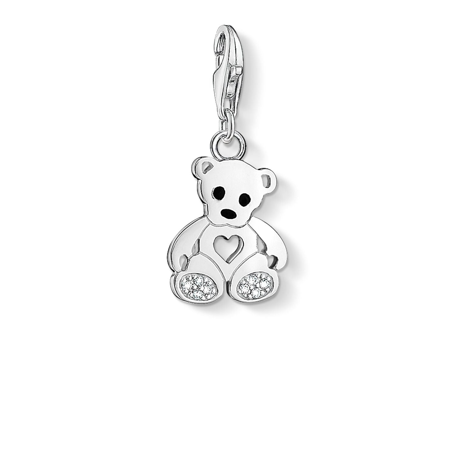 Thomas Sabo 1119-041-14 Teddy Bear Charm White 925 Sterling Jewellery