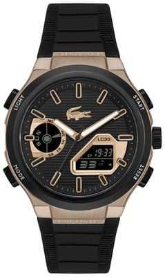 Lacoste Bronze And Black Silicone Strap LC33 Watch 2011517