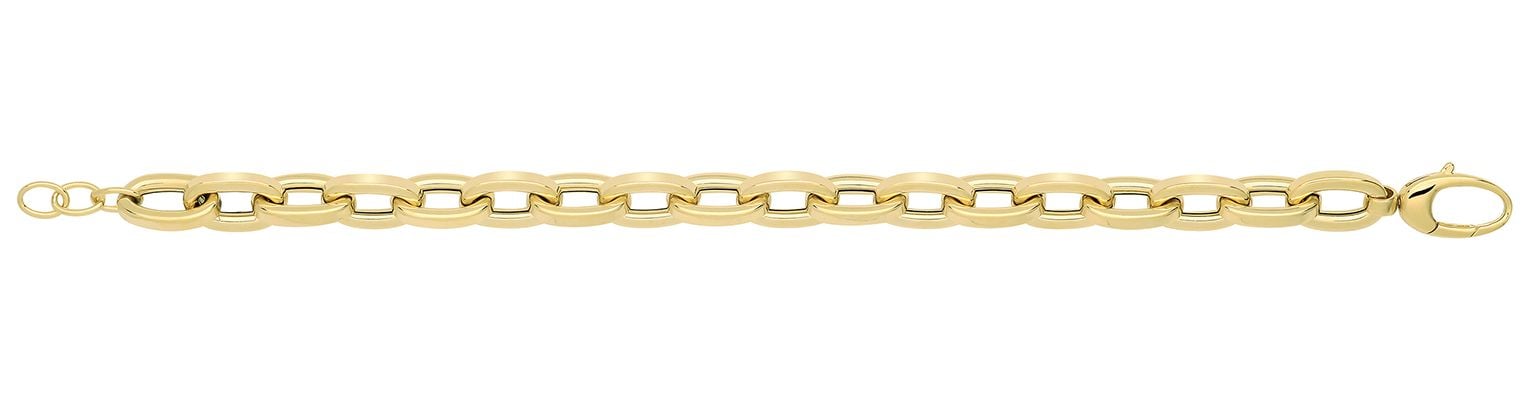 Treasure House BR692 9ct Yellow Gold Hollow Bracelet Jewellery