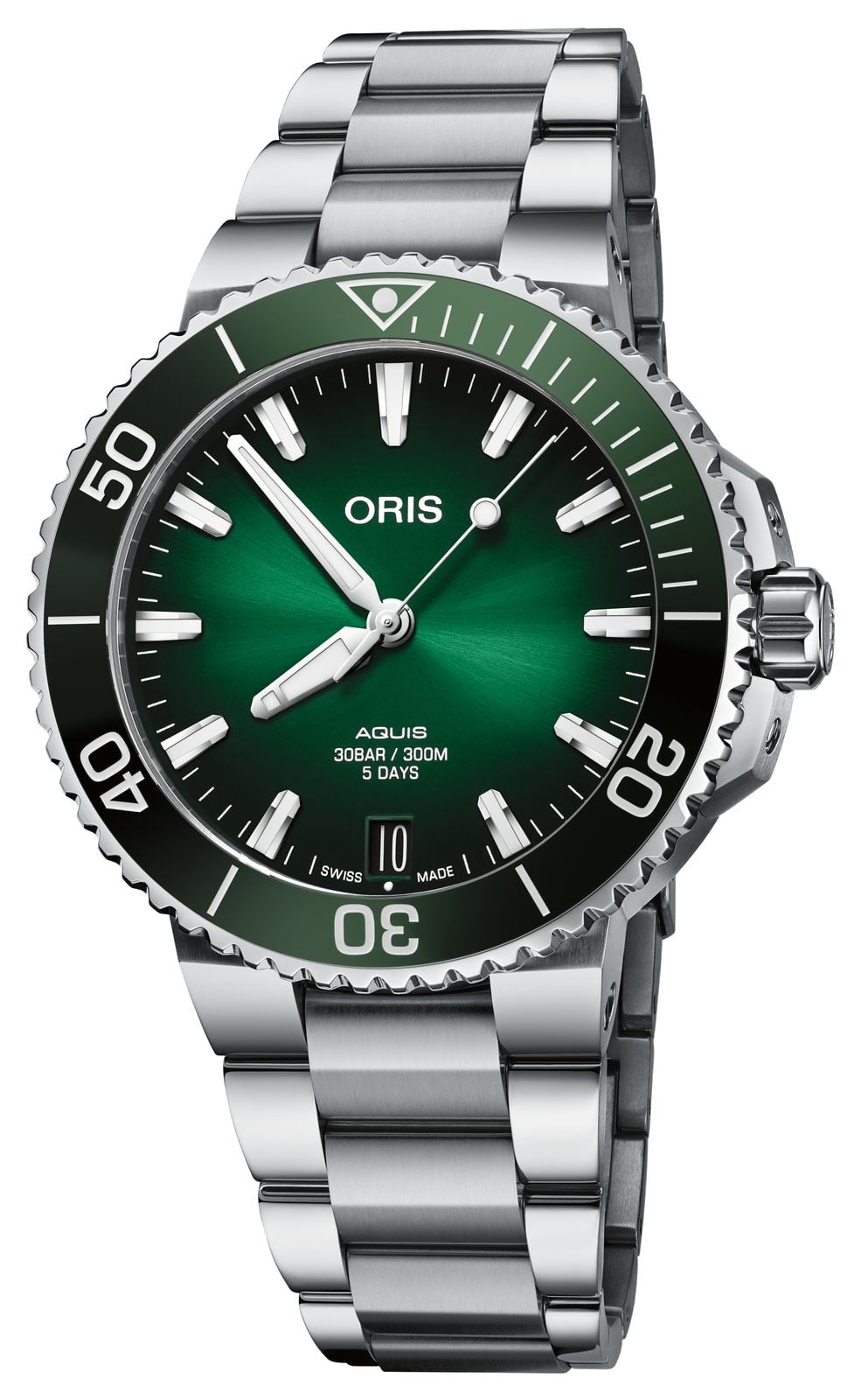 ORIS 01 400 7769 4157-07 8 22 09PEB Aquis Date Calibre 400 Watch