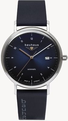 Bauhaus Classic Automatic (41mm) Night Blue Dial / Blue Leather Strap 21523