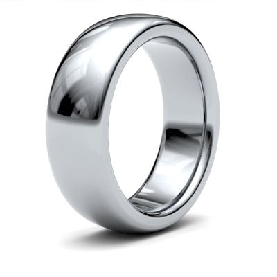 James Moore Wedding Rings | 9ct White Gold | 7mm | ExtraHeavy | Premium Court | AG_7LZP-9W