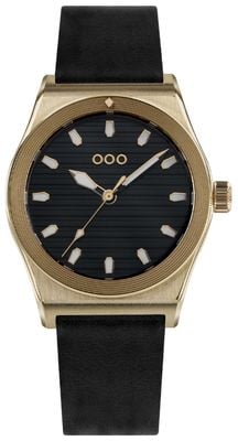 Out Of Order Forma Settanta Bronze Automatic (39mm) Black Low-Relief Guilloché Dial / Italian Black Leather Strap F70BLK.7403