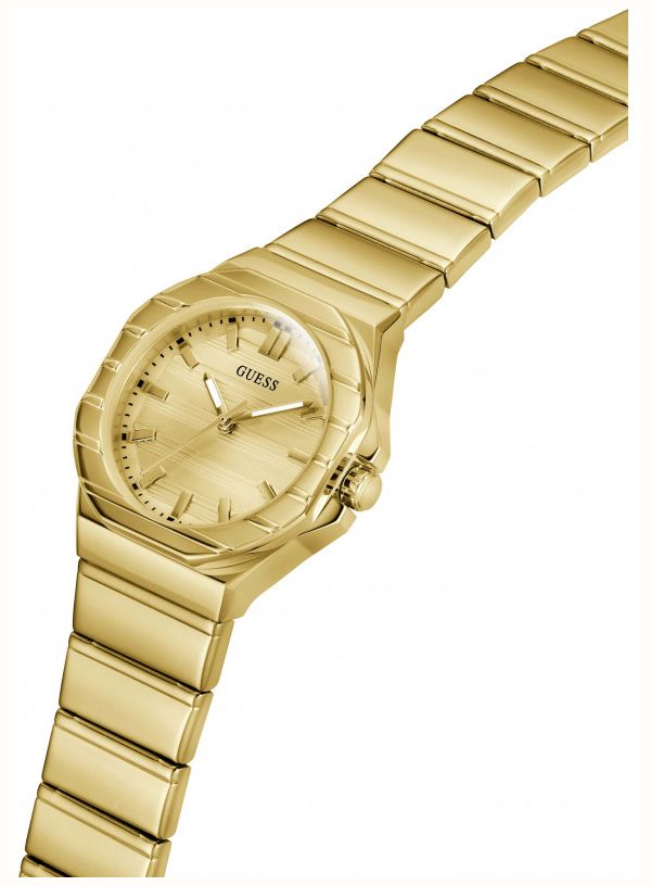 Guess Womens Jaqueline Champagne Sunray Dial Gold-Tone Stainless Steel Bracelet GW1110L2 - alternate view 5