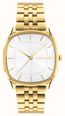 Calvin Klein CK Shape Quartz (37mm) Silver Sunray Dial / Gold PVD Stainless Steel Bracelet 25200582