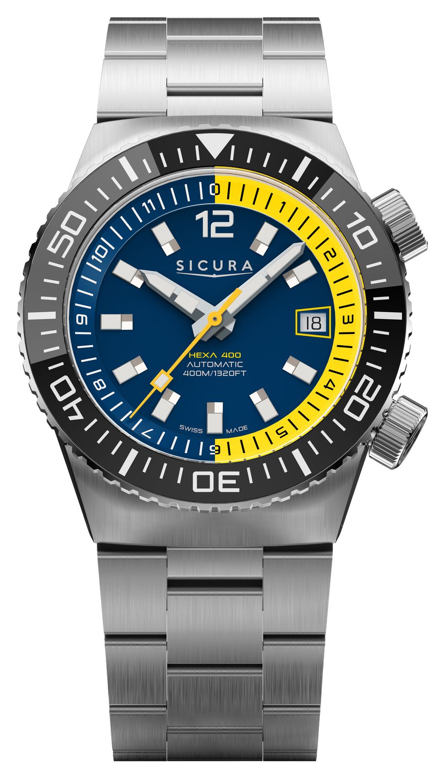 Sicura H400.SS.A.40ATM.02.SS Hexa 400 Automatic Reissue ( Watch