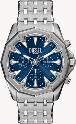 Diesel Stinger Chronograph (46mm) Blue Dial / Stainless Steel Bracelet DZ4706