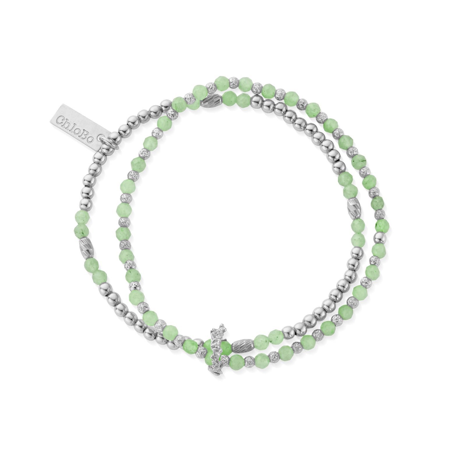 ChloBo SBSETA3422 In Bloom WISTERIA Aventurine Set of 2 Jewellery