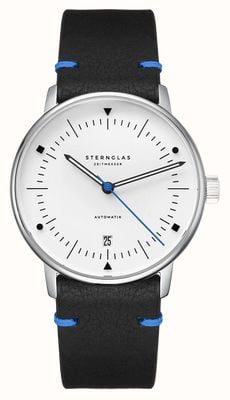 STERNGLAS Naos Automatic Edition Bauhaus X (38mm) Nemoto Luminova Dial / Black Leather Strap S02-NAI45-VI30