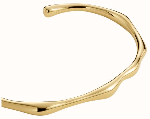 D.LOUISE Bamboo Gold Plated Bangle One Size SKB-12-01