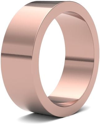 James Moore Wedding Rings | 9ct Rose Gold | 7mm | Medium | Flat | AG_7LMF-9R