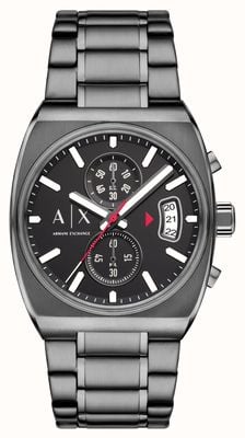 るあーマン Armani Exchange Men's Chronograph (44mm) Black Dial / Gunmetal