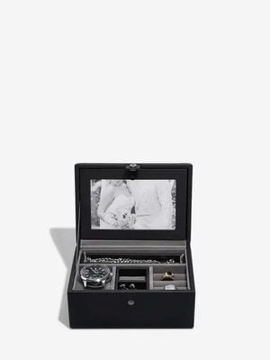 Stackers Black Luxury Personalised Photo Valet Box 76985