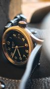 Customer picture of Laco Ulm 39 (39mm) Black Dial / Brown Leather Strap 862172