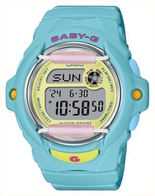 Casio G-SHOCK BABY-G Playful Beach (45.9mm) Digital Display / Blue Resin Strap BG-169PB-2ER