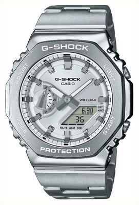 Casio G-Shock Metal (44.4mm) Silver Hybrid Dial / Stainless Steel Bracelet GM-2110D-7AER