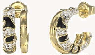 Guess Fabulous Me Ladies Gold Toned Earrings UBE05193YGBK