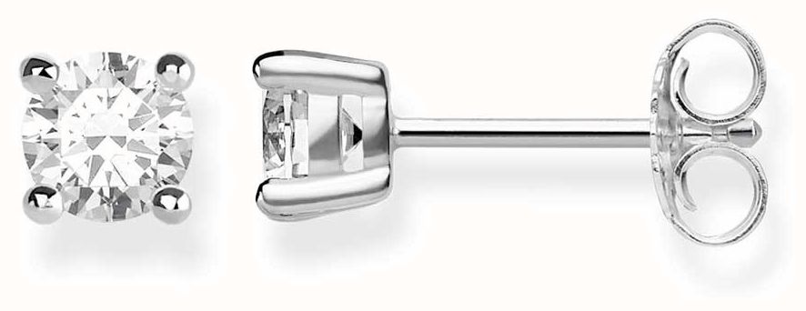 Thomas Sabo Sterling Silver White Studs 0.5cm H1965-051-14