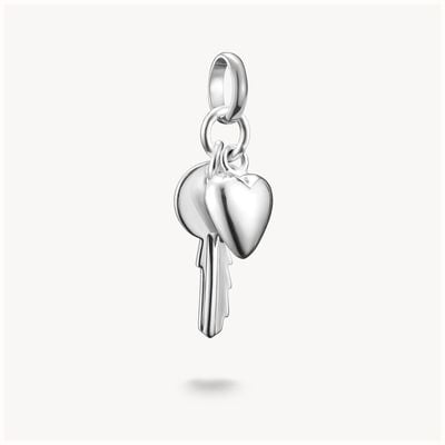 Thomas Sabo Silver Key with Heart Charm Pendant Connect CC1233-001-21