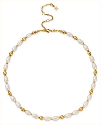ChloBo Ocean Pearl Necklace Gold-Plated Sterling Silver GNLPFR