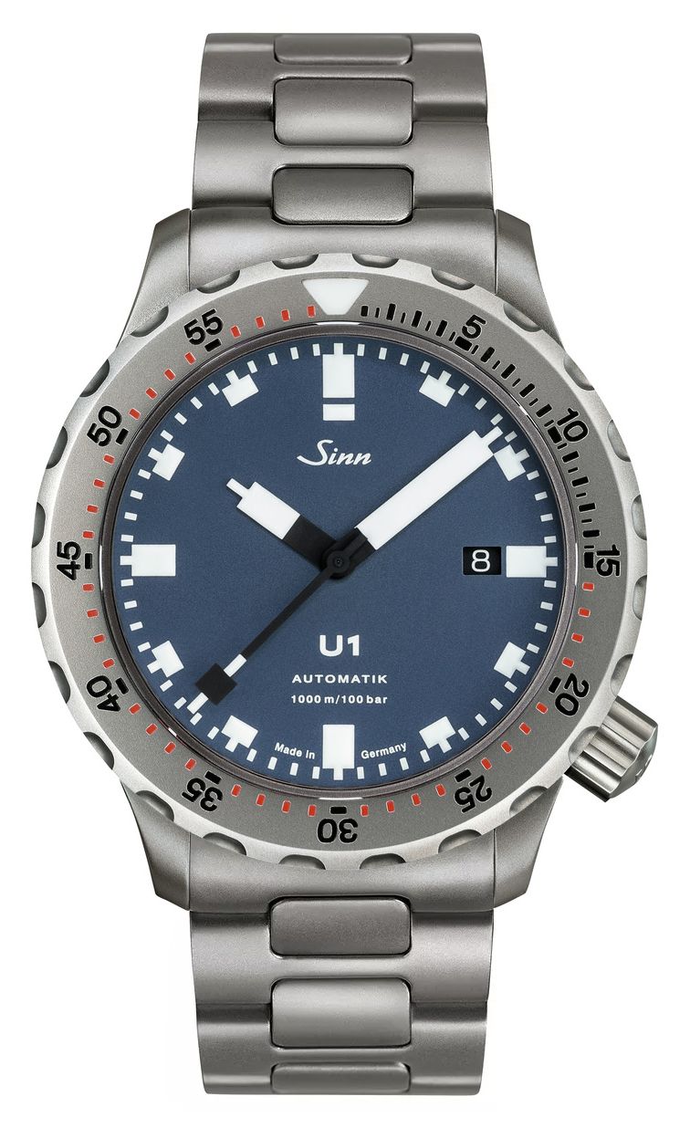 Sinn 1010.031 BRACELET U1 B TEGIMENT Bracelet Blue Dial Watch