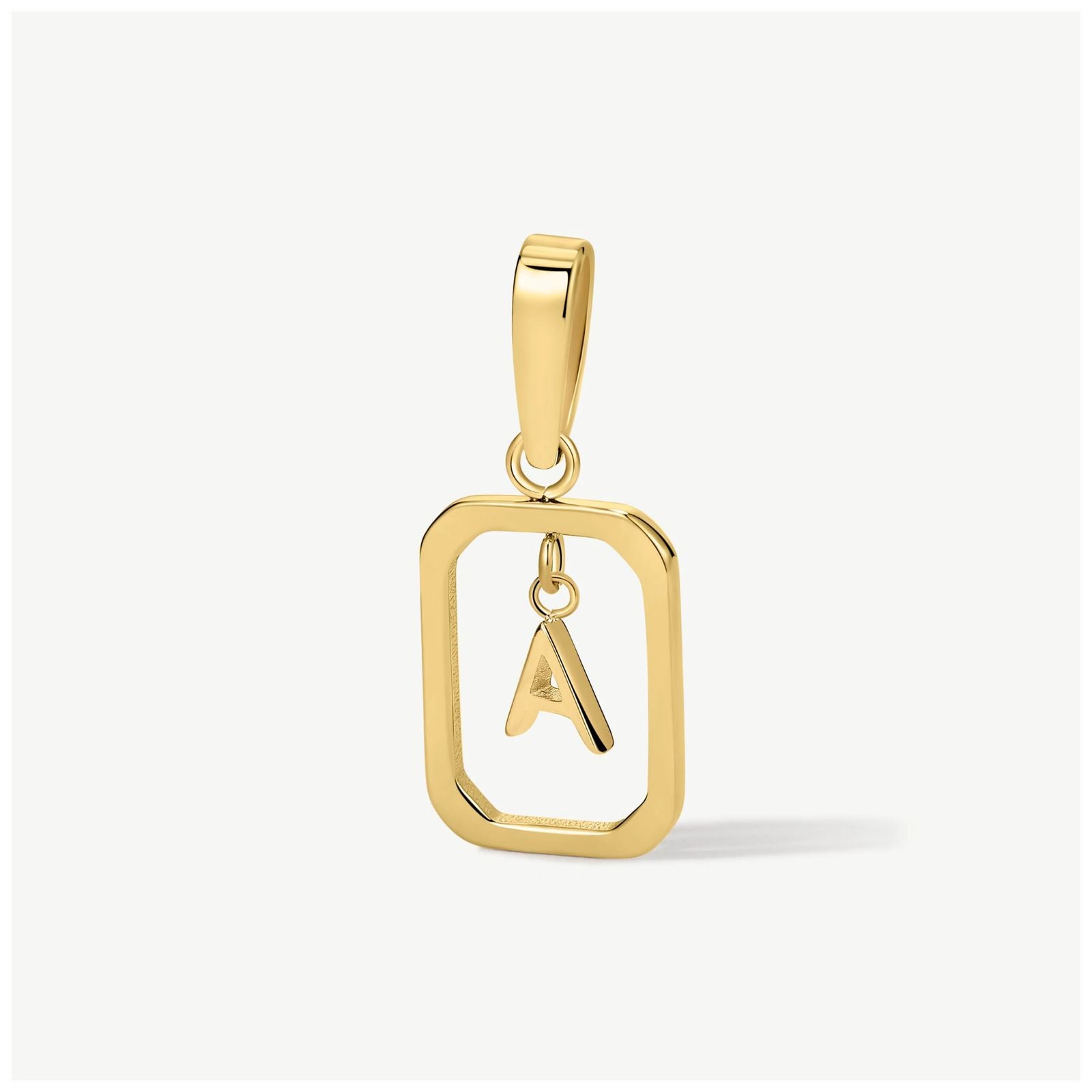 D.LOUISE CH-18-01 Gold Tone Floating Initial Pendant - A Jewellery