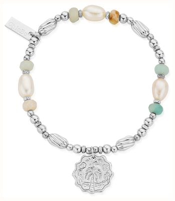ChloBo TREASURES OF BALI Dreamer's Paradise Pearl Charm Bracelet - 925 Sterling Silver SBAP3534