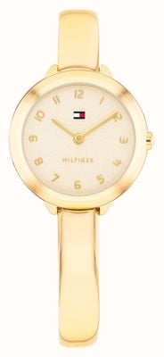 Tommy Hilfiger DEMI BANGLE Two-Hand Quartz (26mm) Gold Dial / Gold PVD Stainless Steel Bracelet 1782895